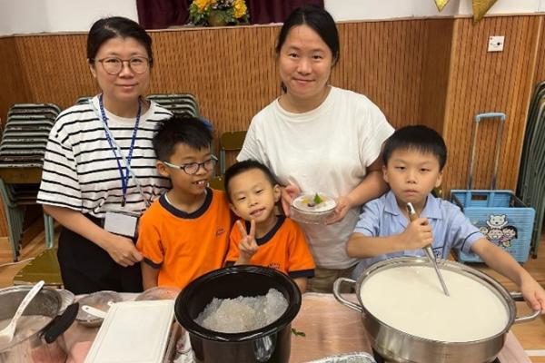 A large pot, a cup of sweet soup – family love, teacher-student bond and friendship, all sweet in the heart.